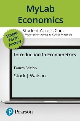 Cover of Mylab Economics with Pearson Etext -- Access Card -- For Introduction to Econometrics