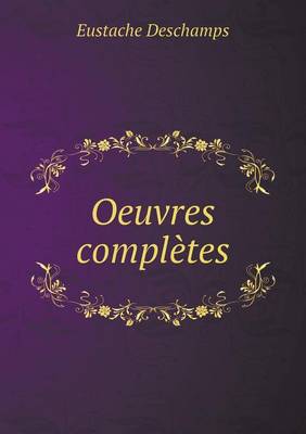 Book cover for Oeuvres complètes