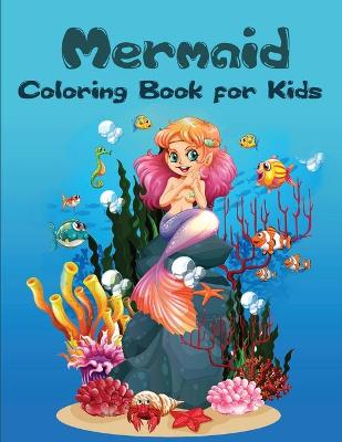 Book cover for Mermaid Coloring Book for Kids