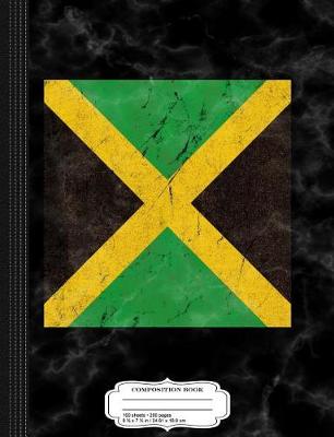 Book cover for Distressed Flag of Jamaica Composition Notebook