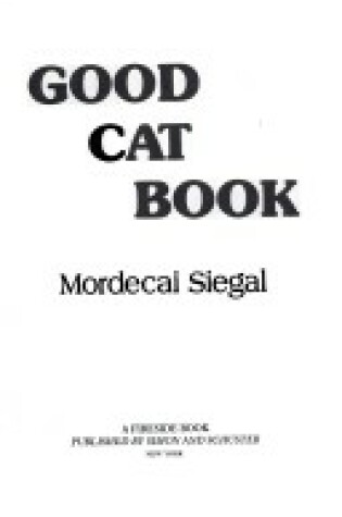 Cover of The Good Cat Book