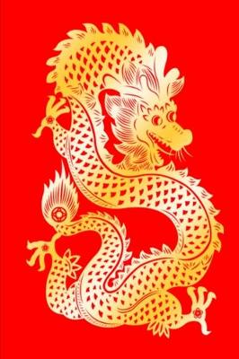 Book cover for 2020 Weekly Planner Dragon Red Gold Chinese Zodiac 134 Pages