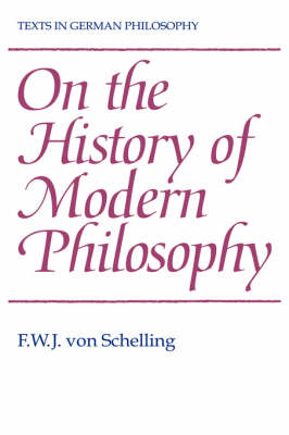 Cover of On the History of Modern Philosophy