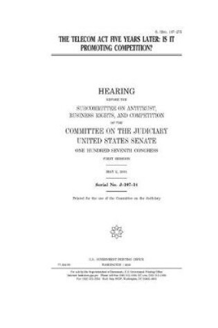 Cover of The Telecom Act five years later