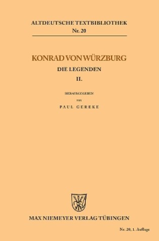 Cover of Die Legenden II