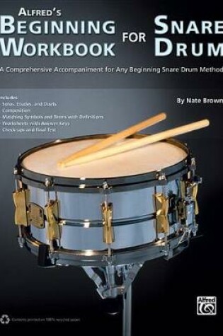 Cover of Alfred's Beginning Workbook for Snare Drum