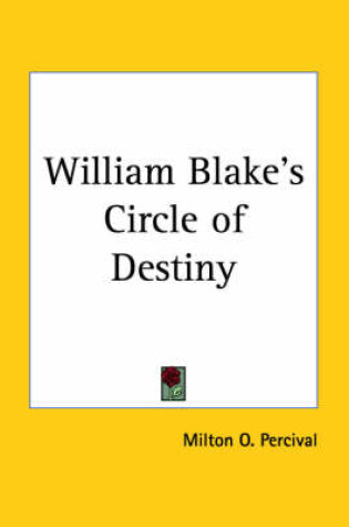 Cover of William Blake's Circle of Destiny