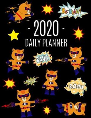 Cover of Superhero Cat Daily Planner 2020