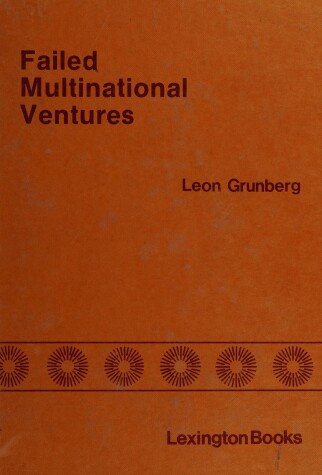 Book cover for Failed Multinational Ventures