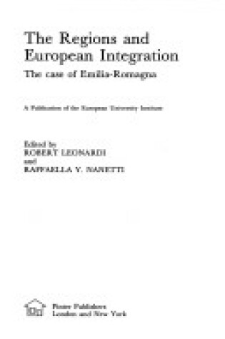 Cover of The Regions and European Integration