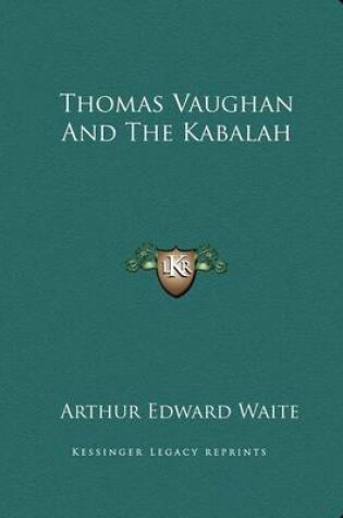 Cover of Thomas Vaughan and the Kabalah