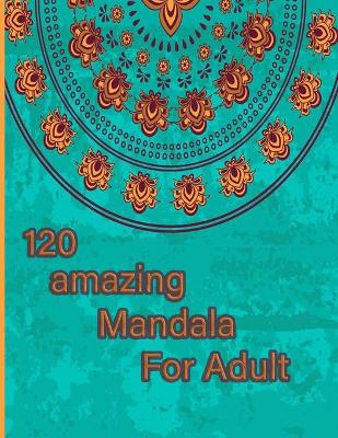 Book cover for 120 amazing mandala for adults