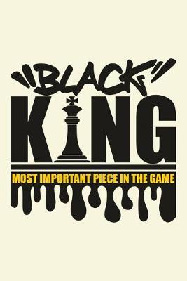 Book cover for Chess Score Book Black King, The Most Important Piece in the Game