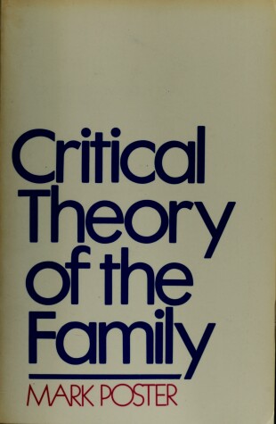 Cover of Critical Theory of the Family