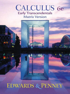 Book cover for Calculus, Early Transcendentals Matrix Version
