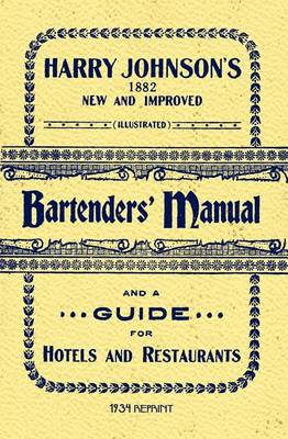 Book cover for Harry Johnson's Bartenders Manual 1934 Reprint