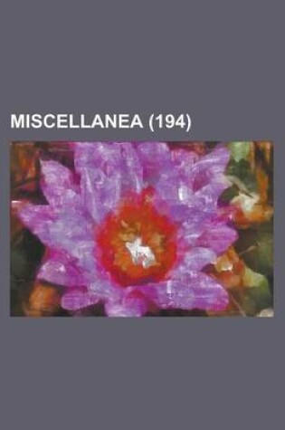 Cover of Miscellanea (194)