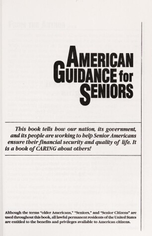 Book cover for American Guidance for Seniors