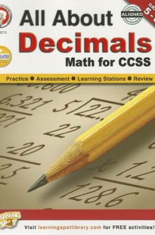 Cover of All about Decimals, Grades 5 - 8