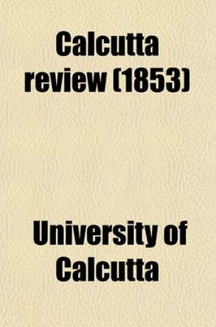 Cover of Calcutta Review (Volume 2; V. 21)