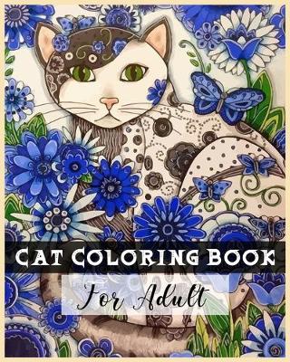 Book cover for CAT COLORING BOOK for Adult