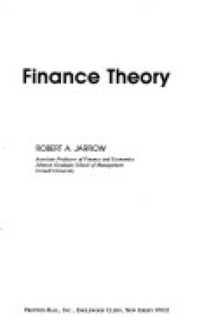 Cover of Finance Theory