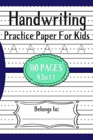 Cover of Handwriting Practice Paper for Kids