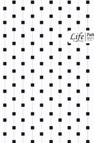Cover of Cube Pattern Square Grid, Quad Ruled, Composition Notebook, 100 Sheets, Large Size 8 x 10 Inch Black Dots Cover