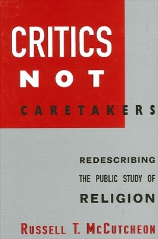 Cover of Critics Not Caretakers