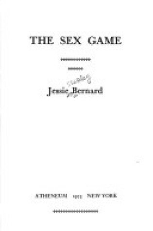 Cover of Sex Game