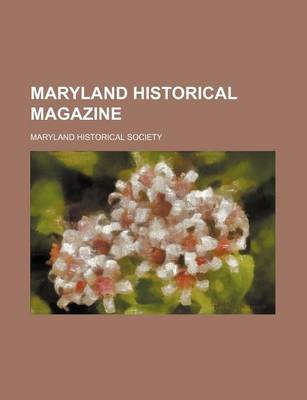 Book cover for Maryland Historical Magazine (Volume 1)