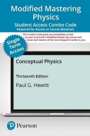 Cover of Modified Mastering Physics with Pearson Etext -- Combo Access Card -- For Conceptual Physics