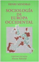 Book cover for Sociologia de Europa Occidental