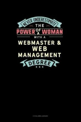 Cover of Never Underestimate The Power Of A Woman With A Webmaster & Web Management Degree