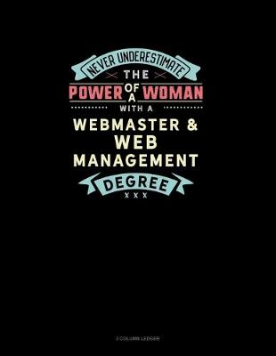 Cover of Never Underestimate The Power Of A Woman With A Webmaster & Web Management Degree