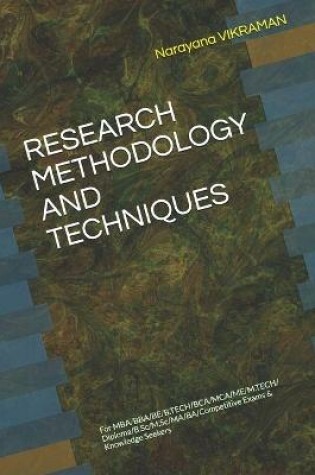 Cover of Research Methodology and Techniques