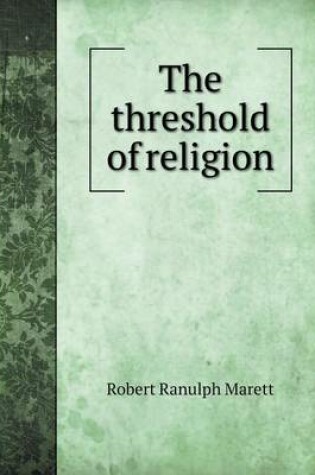 Cover of The threshold of religion