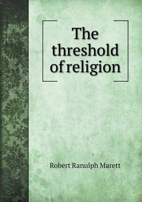 Cover of The threshold of religion