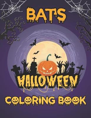 Book cover for Bats Halloween Coloring Book