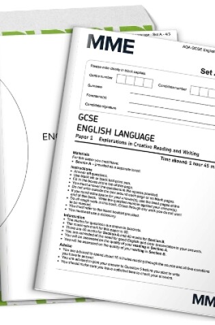 Cover of GCSE English Language Predicted Papers 2023 (English Pack Size: 2 Exam papers + Mark Scheme & Answer Guide, exam board: AQA, Marking with feedback