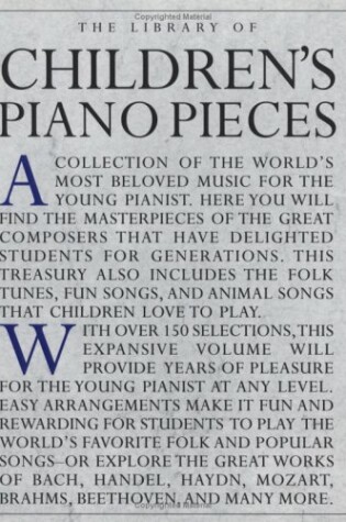 Cover of The Library of Children's Piano Pieces