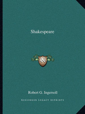 Book cover for Shakespeare