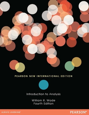 Book cover for Introduction to Analysis: Pearson New International Edition