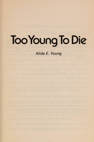 Cover of Too Young to Die