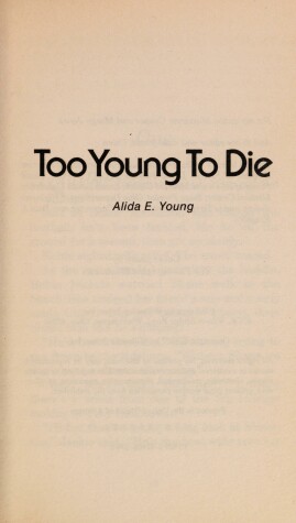 Book cover for Too Young to Die