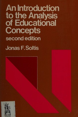 Cover of Introduction to the Analysis of Educational Concepts