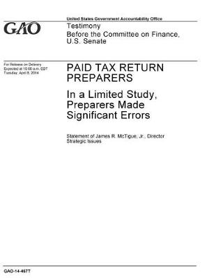 Book cover for Paid Tax Return Preparers