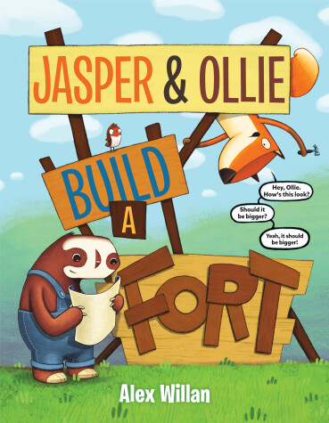 Book cover for Jasper and Ollie Build a Fort