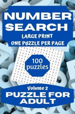 Cover of Number Search Puzzle for Adults