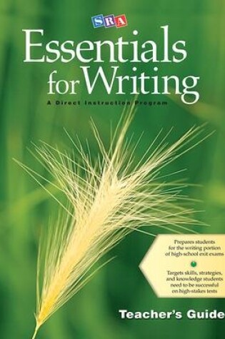 Cover of SRA Essentials for Writing Teacher's Guide